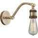 Double Swivel LED 4.5 inch Brushed Brass Wall Sconce Wall Light