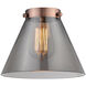 Large Cone Smoke Glass, Large, Cone