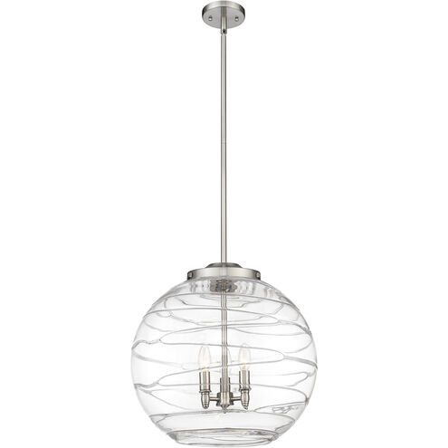 Ballston Athens Deco Swirl 3 Light 17.88 inch Pendant
