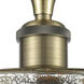 Cobbleskill 1 Light 5 inch Antique Brass Semi-Flush Mount Ceiling Light in Mercury Glass