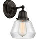 Aditi Fulton 1 Light 6.75 inch Matte Black Sconce Wall Light, Aditi