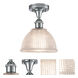 Ballston Arietta 1 Light 8 inch Polished Chrome Semi-Flush Mount Ceiling Light, Ballston