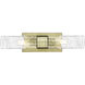 Ballston Urban 2 Light 18 inch Antique Brass Bath Vanity Light Wall Light in Deco Swirl Glass