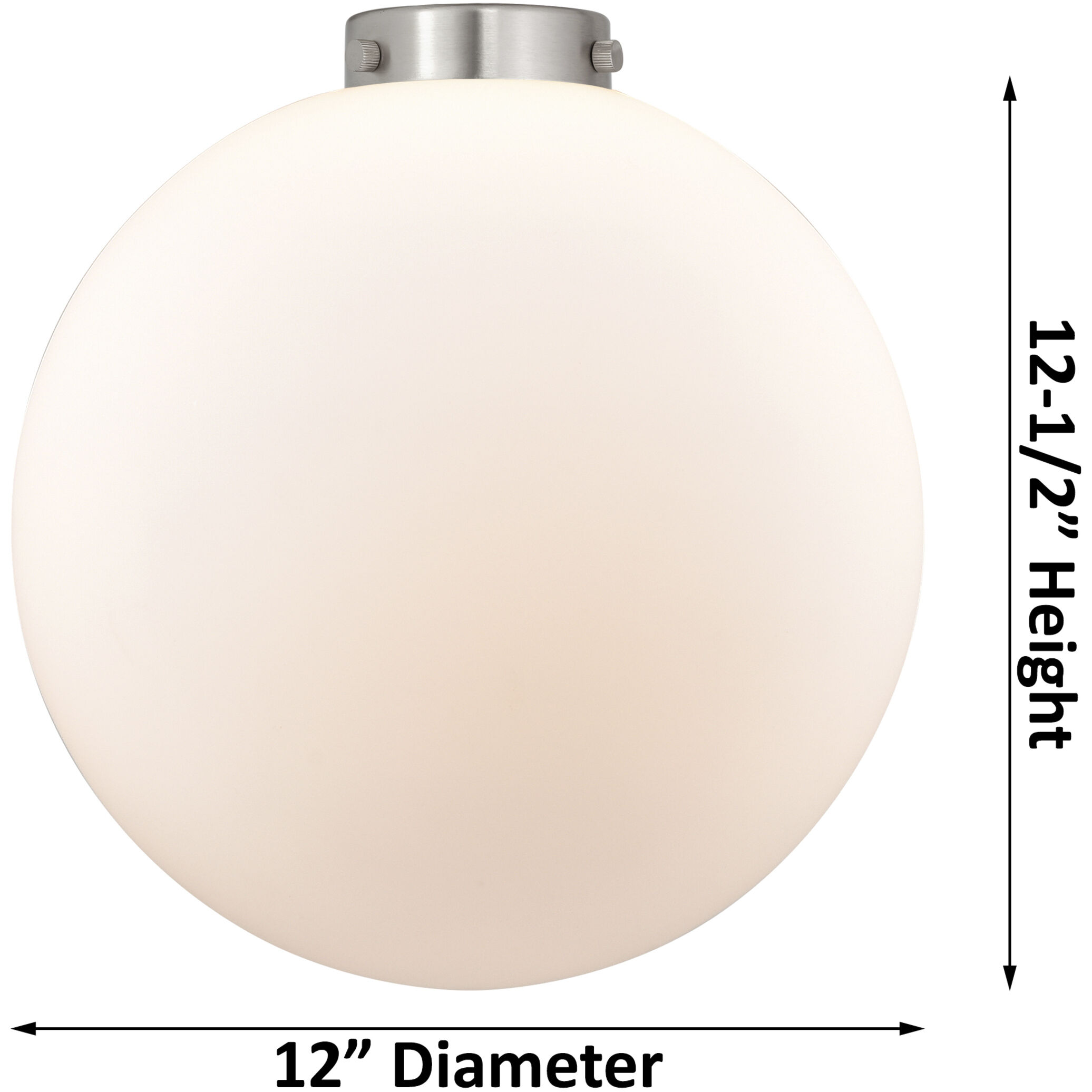 Edison Beacon 1 Light 12 inch Brushed Satin Nickel Mini Pendant Ceiling Light