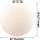 Edison Beacon 1 Light 12 inch Polished Chrome Mini Pendant Ceiling Light