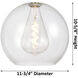 Downtown Urban Astor 1 Light 12 inch Brushed Brass Mini Pendant Ceiling Light