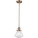 Franklin Restoration Olean 1 Light 6.75 inch Antique Copper Mini Pendant Ceiling Light in Incandescent, Seedy, Franklin Restoration