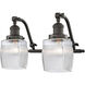 Franklin Restoration Colton 2 Light 17 inch Oil Rubbed Bronze Bath Vanity Light Wall Light, Franklin Restoration