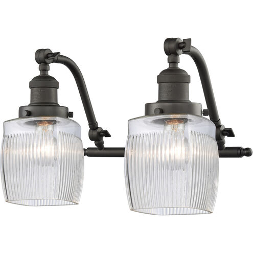 Franklin Restoration Colton 2 Light 17 inch Oil Rubbed Bronze Bath Vanity Light Wall Light, Franklin Restoration