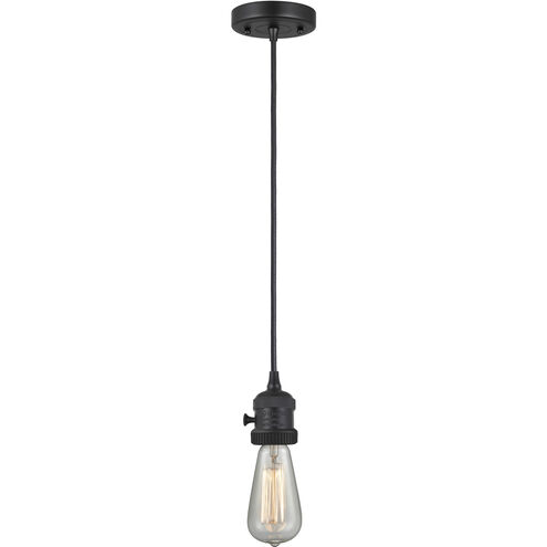 Franklin Restoration Seneca Falls 1 Light 9.5 inch Matte Black Mini Pendant Ceiling Light in Incandescent