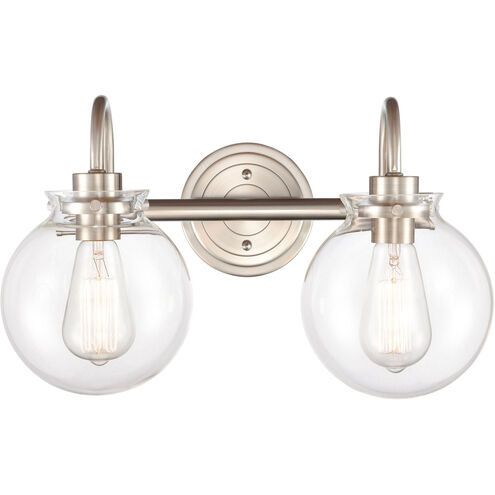 Olivia LED 17 inch Satin Nickel Bath Vanity Light Wall Light