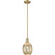 Downtown Urban Preston 1 Light 6.25 inch Brushed Brass Mini Pendant Ceiling Light in Mercury