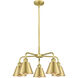 Ballston 5 Light 24.5 inch Satin Gold Chandelier Ceiling Light