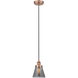 Edison Cone LED 6 inch Antique Copper Mini Pendant Ceiling Light