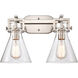 Newton Cone 2 Light 17.00 inch Bathroom Vanity Light
