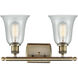 Ballston Hanover LED 16 inch Antique Brass Bath Vanity Light Wall Light in Fishnet Glass, Ballston