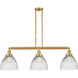 Franklin Restoration Seneca Falls LED 39 inch Satin Gold Island Light Ceiling Light, Franklin Restoration