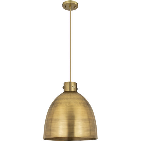 Newton Bell 1 Light 16 inch Brushed Brass Pendant Ceiling Light