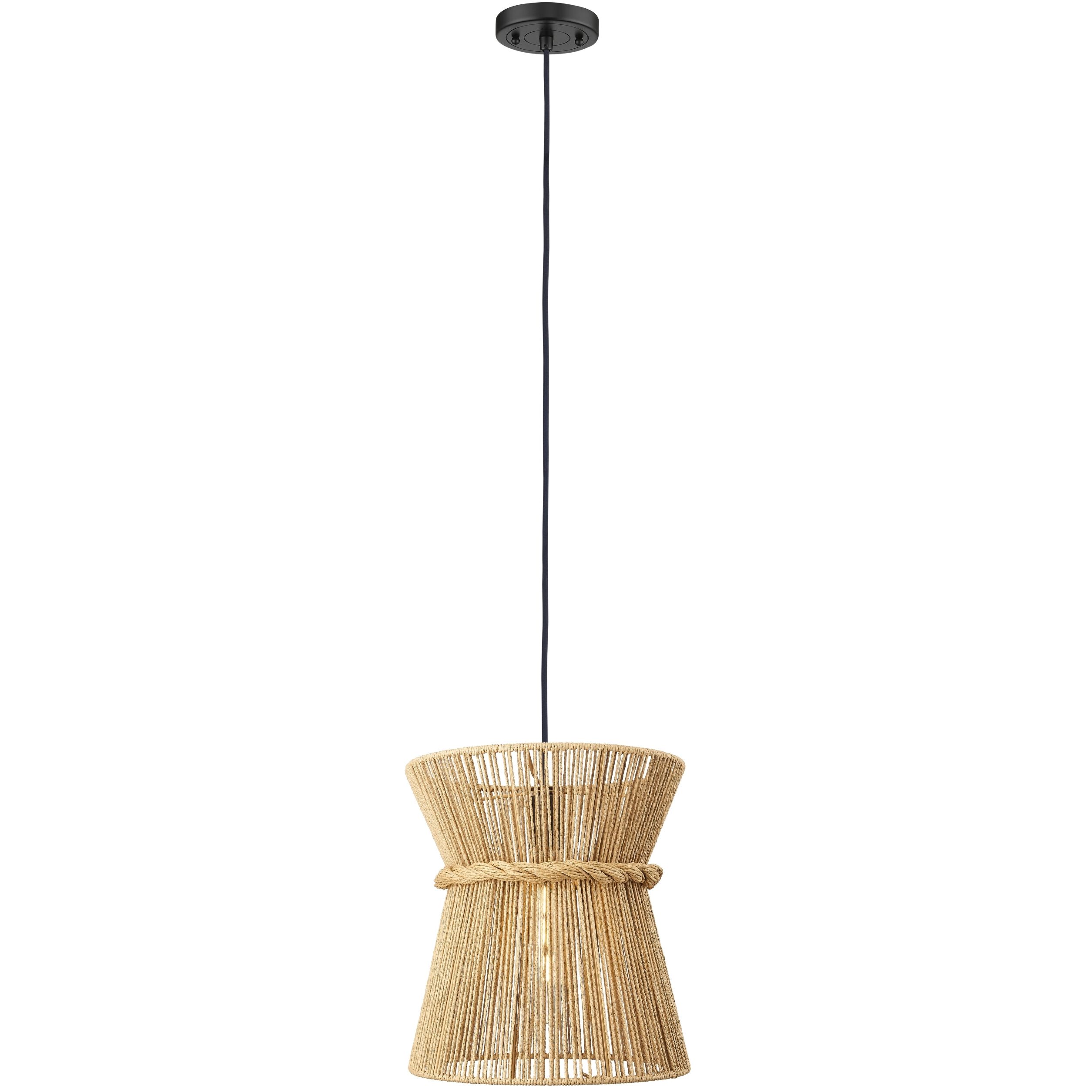 Sutton 1 Light 12 inch Matte Black Pendant Ceiling Light