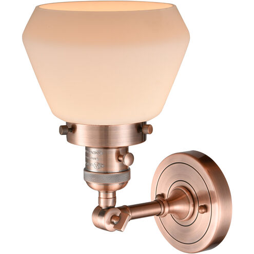 Franklin Restoration Fulton LED 7 inch Antique Copper Sconce Wall Light, Franklin Restoration