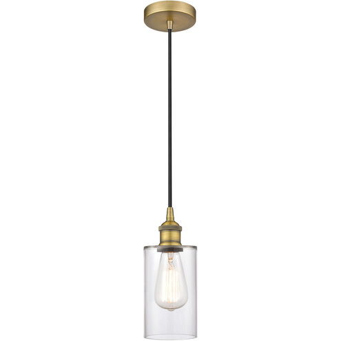 Edison Clymer 1 Light 4 inch Brushed Brass Mini Pendant Ceiling Light