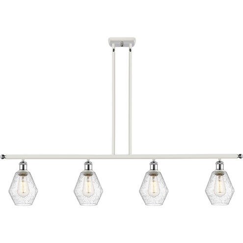 Ballston Cindyrella LED 48 inch White and Polished Chrome Island Light Ceiling Light in Seedy Glass