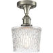 Edison Niagra 1 Light 6.50 inch Semi-Flush Mount