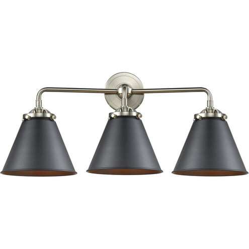 Nouveau Appalachian LED 26 inch Brushed Satin Nickel Bath Vanity Light Wall Light in Matte Black, Nouveau