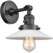 Franklin Restoration Halophane LED 9 inch Oil Rubbed Bronze Sconce Wall Light, Franklin Restoration