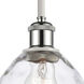 Ballston Small Waverly LED 6 inch White and Polished Chrome Pendant Ceiling Light, Ballston