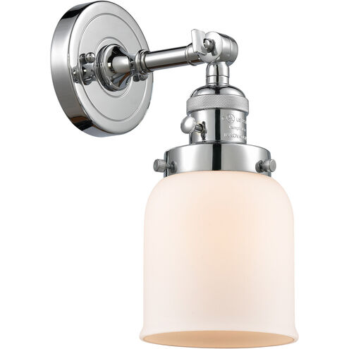 Franklin Restoration Small Bell LED 5 inch Polished Chrome Sconce Wall Light, Franklin Restoration