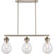Genesis 3 Light 39 inch Satin Nickel Island Light Ceiling Light