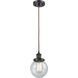 Ballston Beacon 1 Light 6 inch Oil Rubbed Bronze Mini Pendant Ceiling Light in Seedy Glass, Ballston