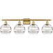 Ballston Rochester 4 Light 38 inch Satin Gold Bath Vanity Light Wall Light