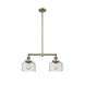 Franklin Restoration Large Bell 2 Light 21.00 inch Chandelier