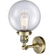 Franklin Restoration Large Beacon LED 8 inch Antique Brass Sconce Wall Light, Franklin Restoration