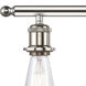 Ballston Bare Bulb LED 26 inch Polished Nickel Bath Vanity Light Wall Light, Ballston