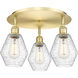 Cindyrella 3 Light 17.75 inch Satin Gold Flush Mount Ceiling Light in Seedy