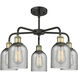 Caledonia 5 Light 23 inch Black Antique Brass Chandelier Ceiling Light in Charcoal