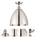 Ballston Dome LED 12 inch Polished Nickel Semi-Flush Mount Ceiling Light