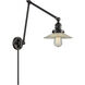 Halophane 30 inch 3.50 watt Matte Black Swing Arm Wall Light, Franklin Restoration