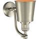 Franklin Restoration Addison 1 Light 5 inch Brushed Satin Nickel Sconce Wall Light, Franklin Restoration