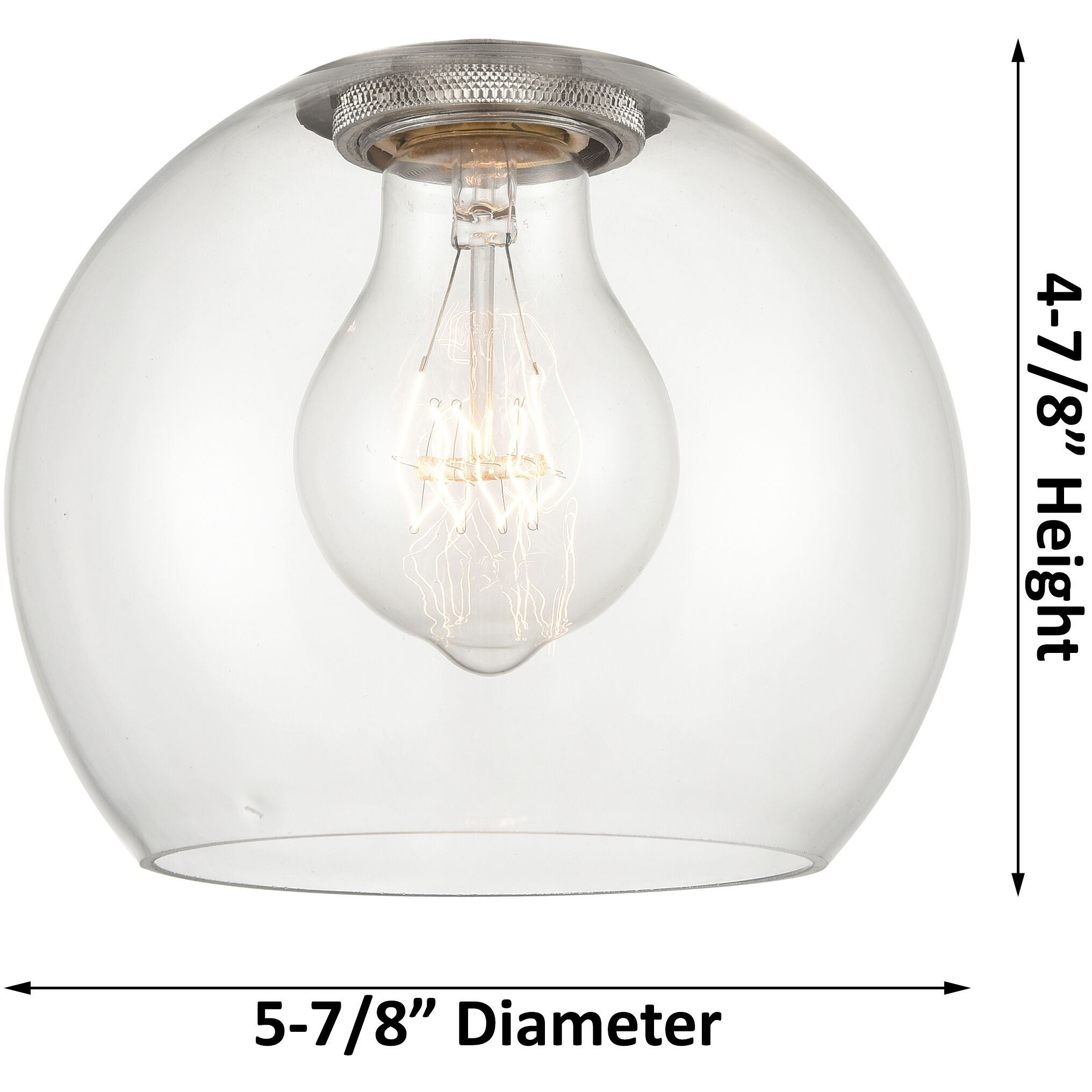 Crown Point 1 Light 5.88 inch Polished Nickel Pendant Ceiling Light in Clear Glass