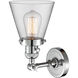 Franklin Restoration Small Cone LED 6.25 inch Polished Chrome Sconce Wall Light, Franklin Restoration