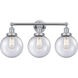 Beacon 3 Light 24.5 inch Polished Chrome Bath Vanity Light Wall Light