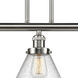 Franklin Restoration X-Large Cone LED 44 inch Brushed Satin Nickel Island Light Ceiling Light in Seedy Glass, Franklin Restoration