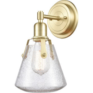 Luna LED 7 inch Satin Brass Bath Vanity Light Wall Light