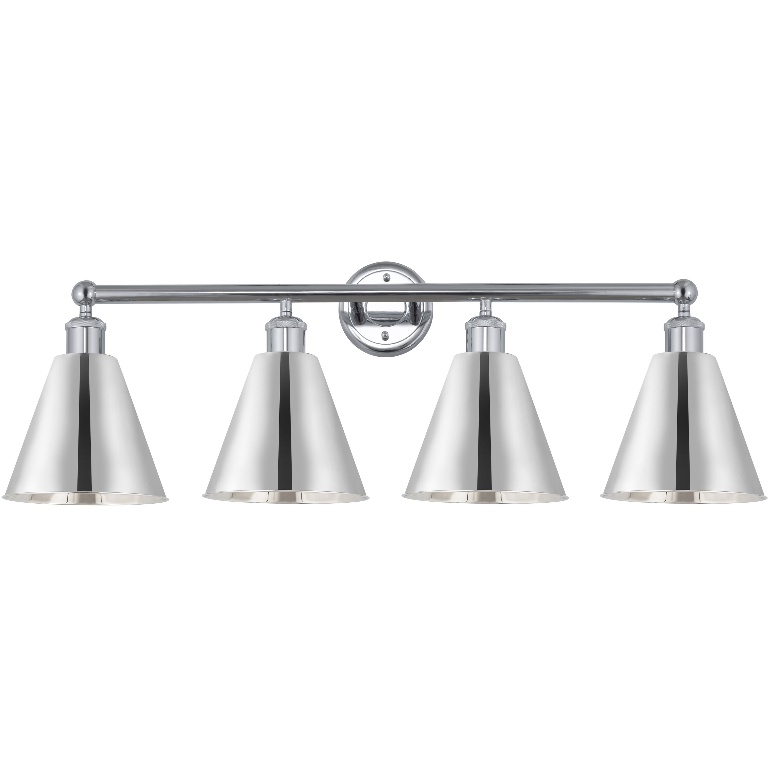 Ballston Cone 4 Light 35 inch Polished Chrome Bath Vanity Light Wall Light