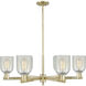 Arcadia Caledonia 6 Light 35 inch Antique Brass Chandelier Ceiling Light
