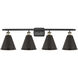 Ballston Cone LED 38 inch Black Antique Brass Bath Vanity Light Wall Light